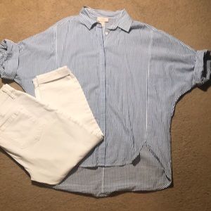 LOFT light weight button up